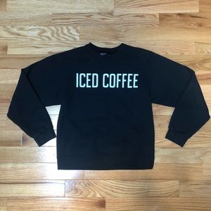 PRIVATE PARTY ICED COFFEE SWEATSHIRT SMALL BLACK